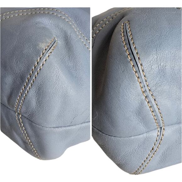 Coach Vintage Soho Leather Tote Light Blue 9544 - Picture 5 of 12